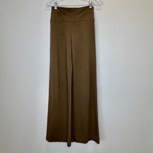 PARIS GEORGIA Pull On Pants SMALL Brown Wide Leg High Waist‎ New Zealand Luxury